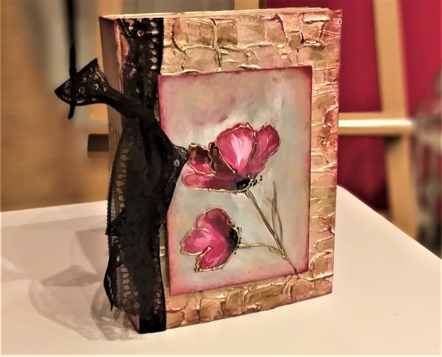Księga gości, album ślubny,  notes ręcznie malowany - prezent na Dzień Matki