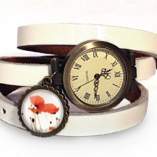 Maki - zegarek / bransoletka na skórzanym pasku - Egginegg