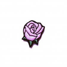 Naszywka na ubrania łatka różowa róża