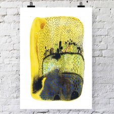 Plakat "Żółty pejzaż"
