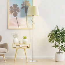 Elegancka lampa stojąca podłogowa do salonu FOGO w różnych kolorach do wyboru