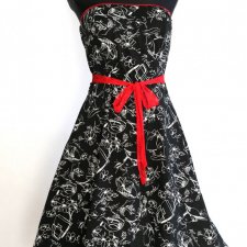 sukienka styl pin-up/ rockabilly S Ruby Rox