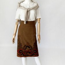 Valentino wełniana spódnica vintage