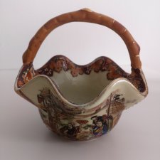 Piękny ceramiczny pojemnik koszyczek motyw japoński