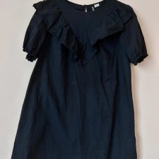 H&M XXL 44 100% bawełna czarna sukienka